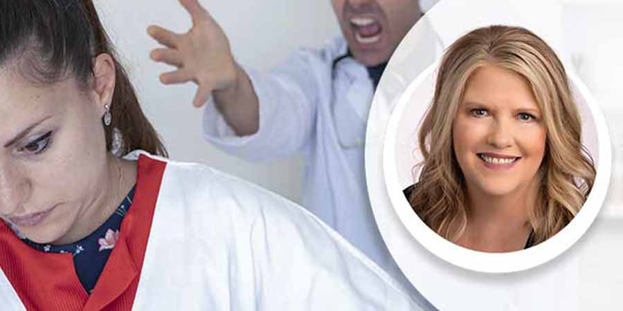 Nurse tired of being berated by her peer.